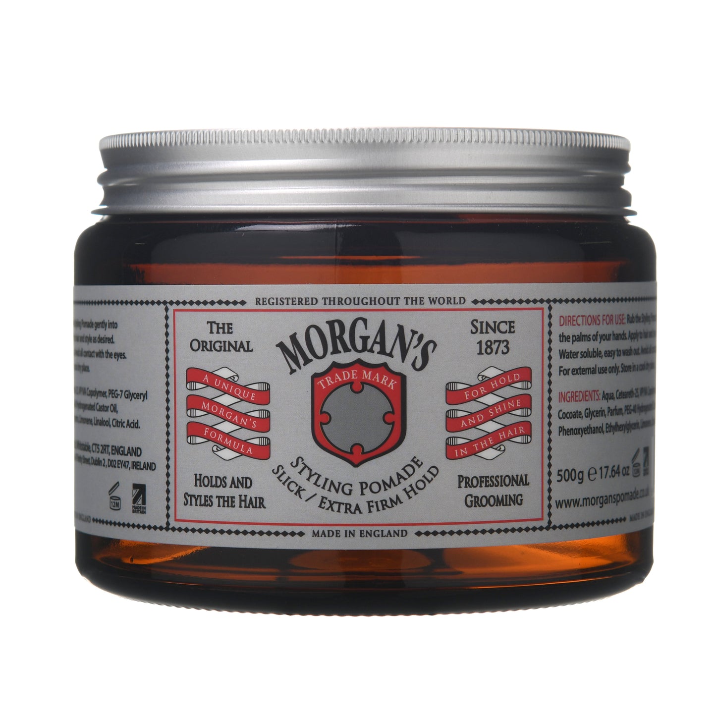 Morgan's Pomade Slick īpaši stingra noturība (sudraba etiķete)