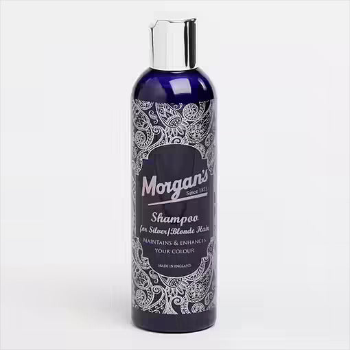 Morgan sieviešu purpursarkanais šampūns sudraba/blondiem matiem